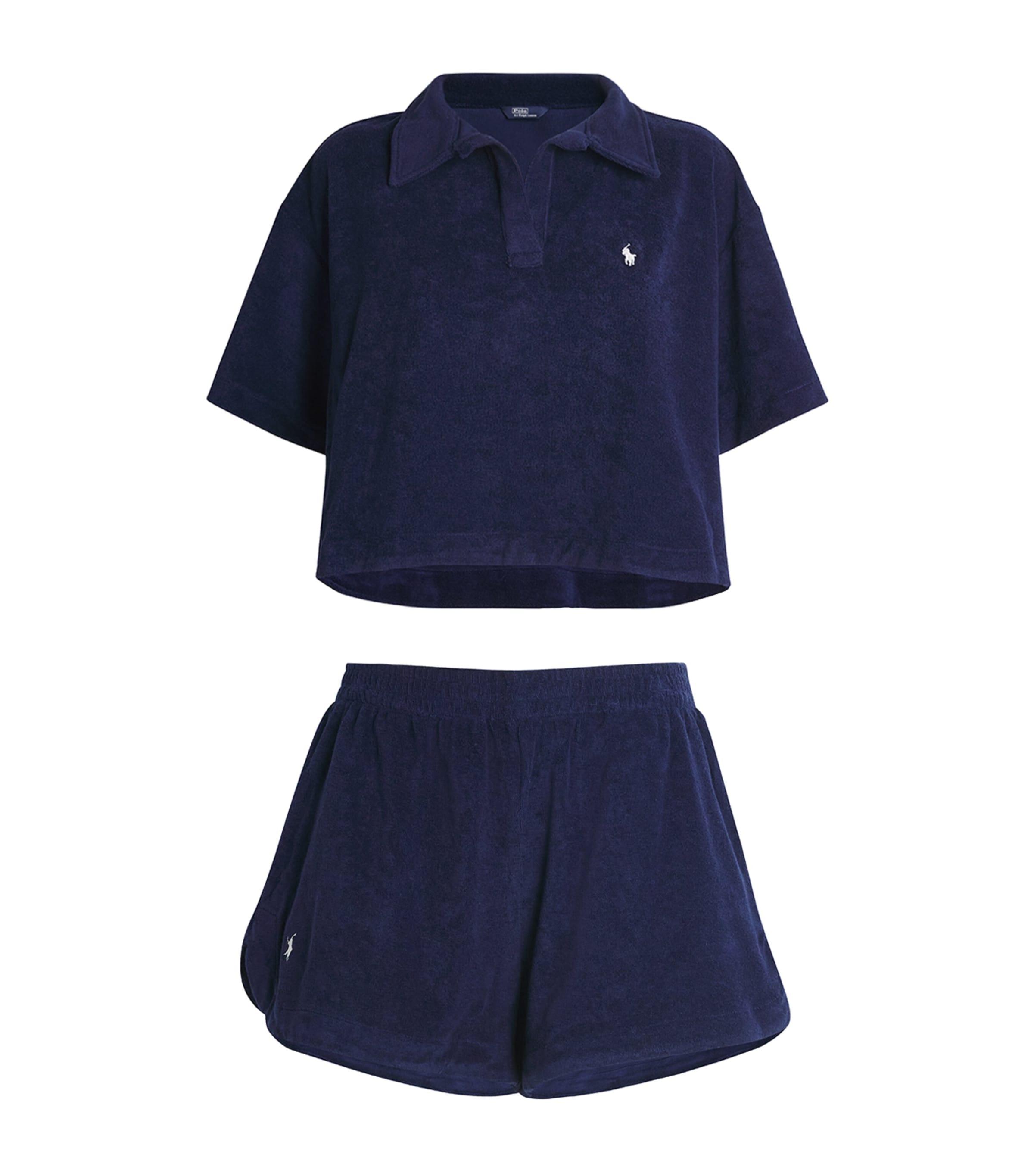 Cotton Terry Shirt and Shorts Set by POLO RALPH LAUREN