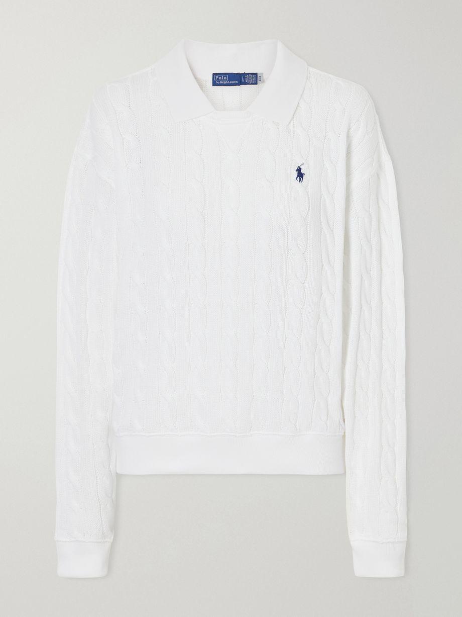 Cotton cable-knit sweater by POLO RALPH LAUREN