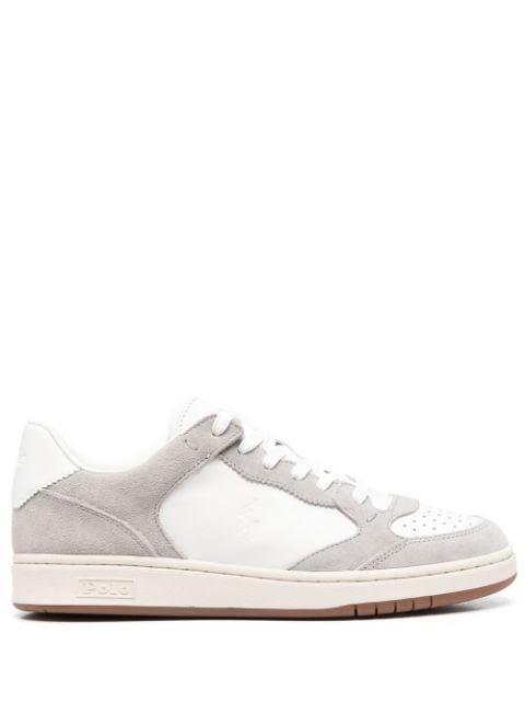 Court leather-suede sneakers by POLO RALPH LAUREN