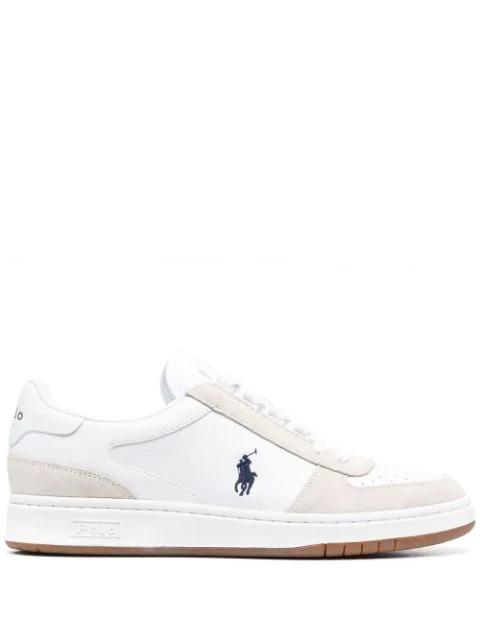Court leather suede sneakers by POLO RALPH LAUREN