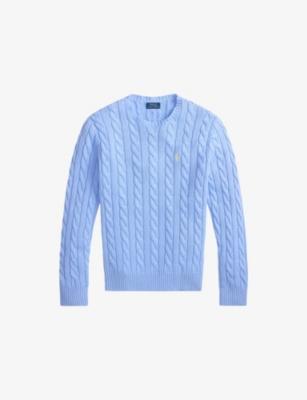 Crewneck Cable-Knit Cotton Jumper by POLO RALPH LAUREN