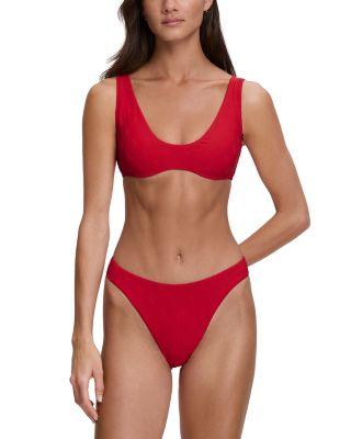 Deep Scoop Bralette Top & High Leg Bikini Bottom by POLO RALPH LAUREN