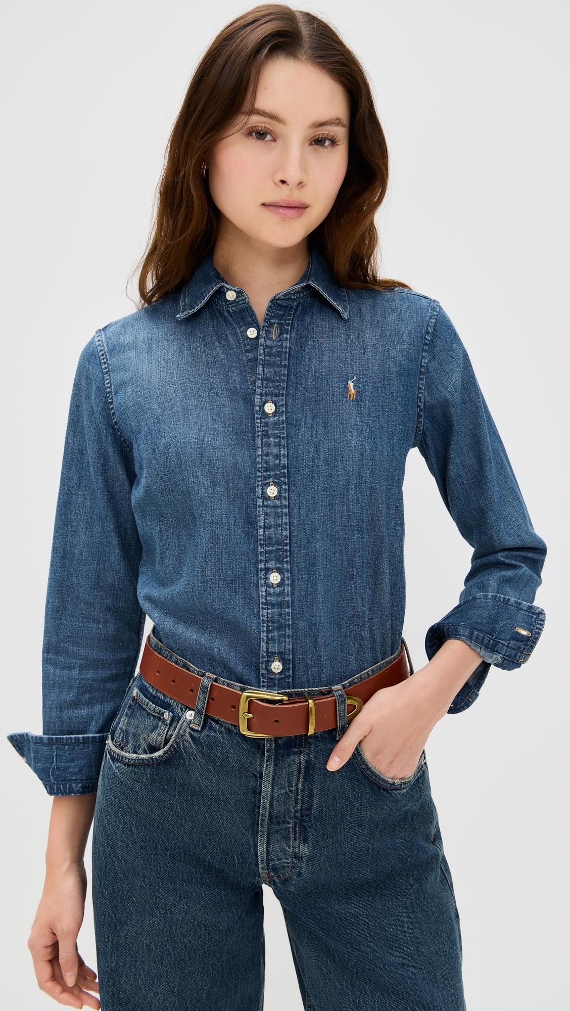 Denim Long Sleeve Button Down by POLO RALPH LAUREN
