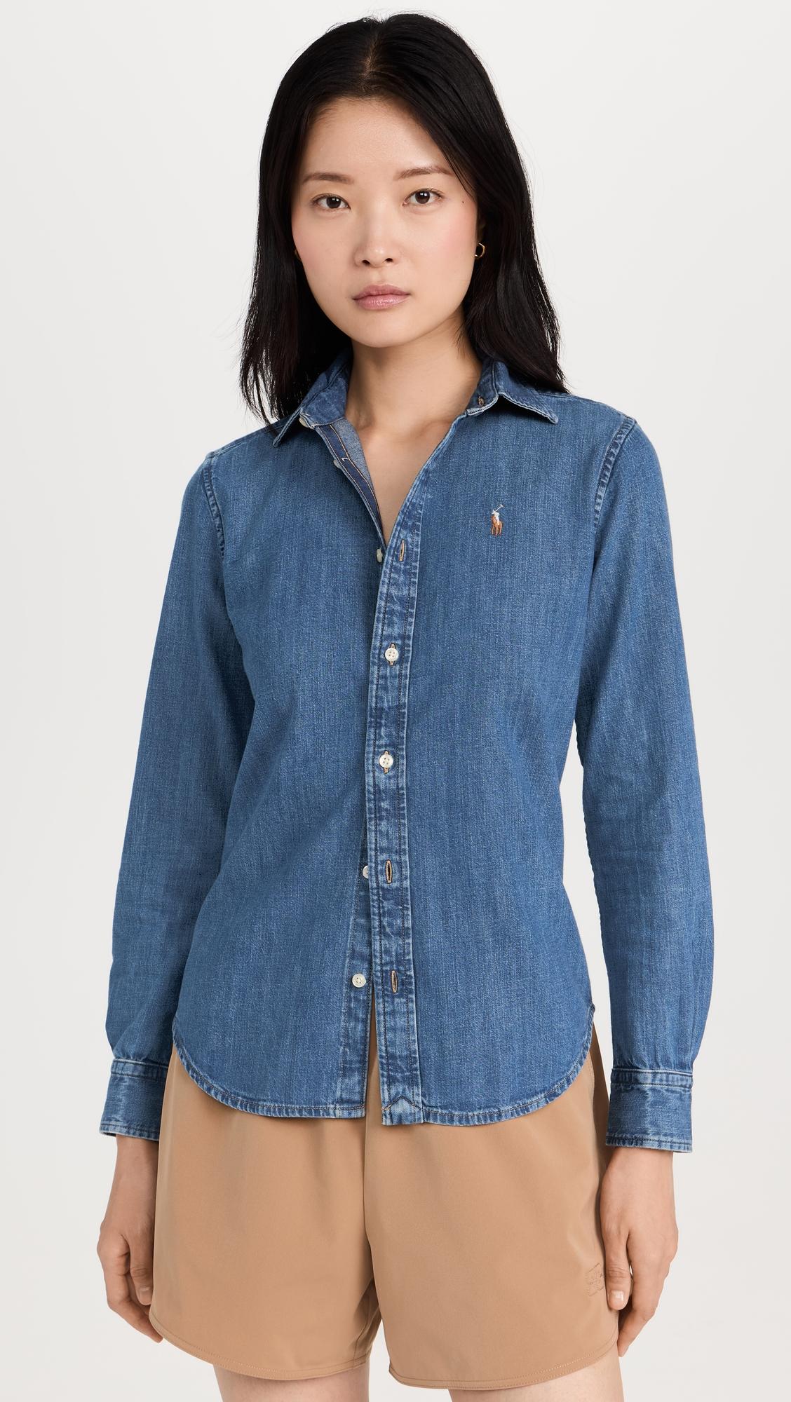 Denim Long Sleeve Button Down by POLO RALPH LAUREN