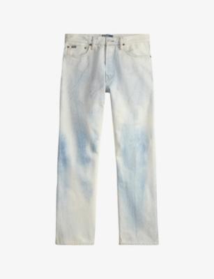 Distressed Straight-Leg Denim Jeans by POLO RALPH LAUREN
