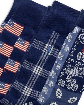 Embroidered Bear Crew Socks Gift Box by POLO RALPH LAUREN
