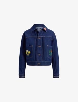 Embroidered Relaxed-Fit Denim Trucker Jacket by POLO RALPH LAUREN