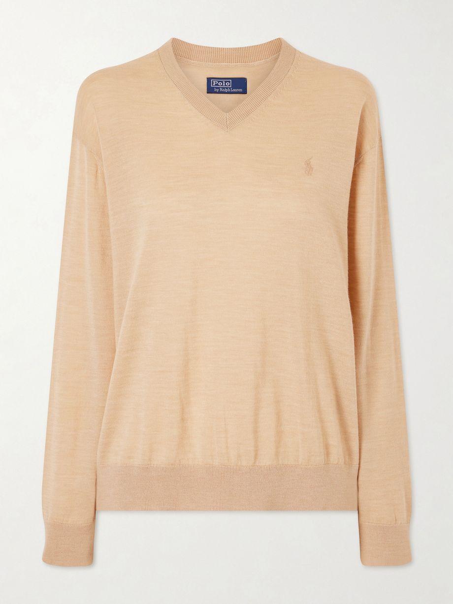 Embroidered wool sweater by POLO RALPH LAUREN
