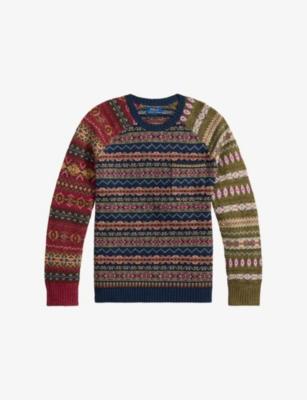 Fair-Isle Regular-Fit Linen, Cotton And Silk Jumper by POLO RALPH LAUREN