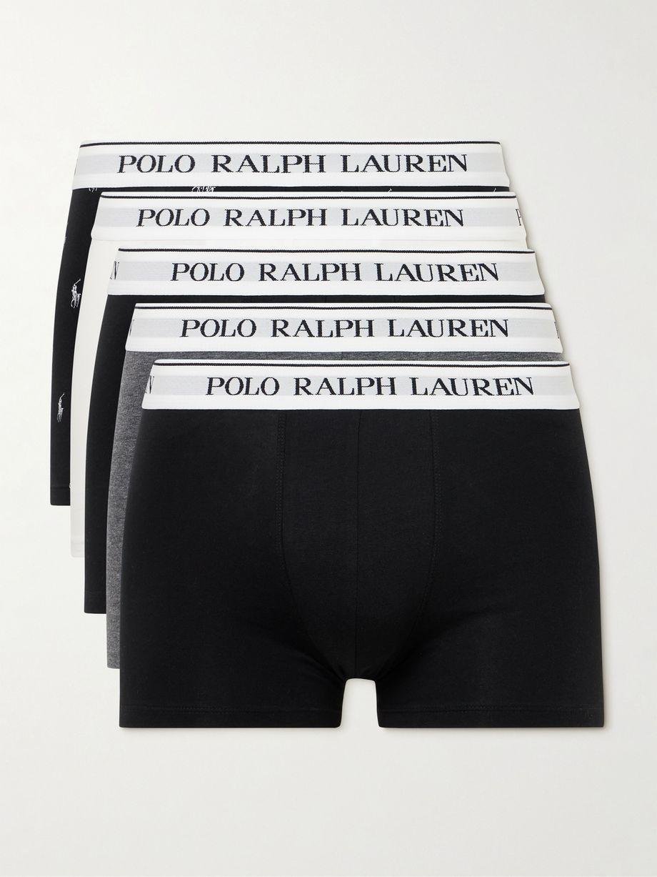 Five-Pack Stretch-Cotton Jersey Boxer Briefs by POLO RALPH LAUREN