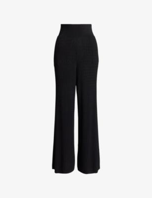 Flared-Leg Elasticated-Waist Knitted Trousers by POLO RALPH LAUREN