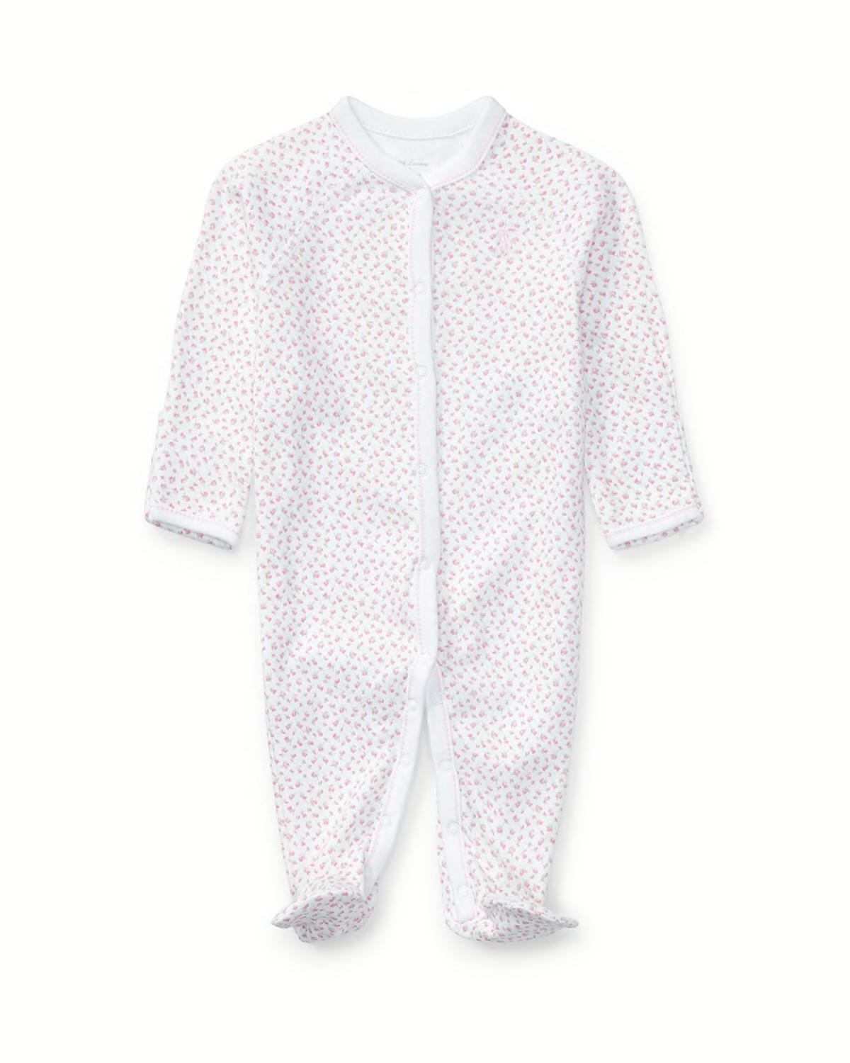 Floral Print Cotton Footie Pajamas, Size Newborn-12 Months by POLO RALPH LAUREN