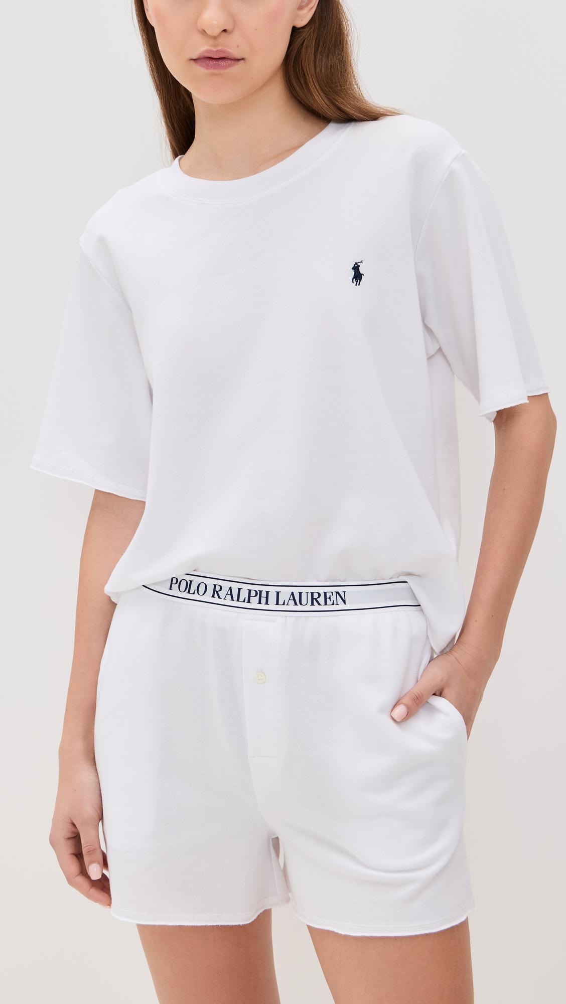 French Terry Short Sleeve Pajama Set by POLO RALPH LAUREN