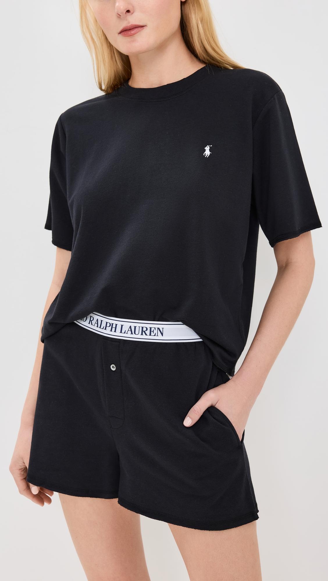 French Terry Short Sleeve Pajama Set by POLO RALPH LAUREN