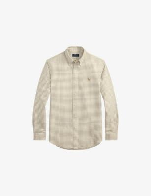 Gingham Logo-Embroidered Cotton Shirt by POLO RALPH LAUREN