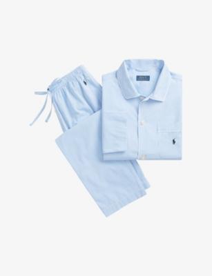 Gingham-Pattern Long-Sleeve Cotton-Poplin Pyjama Set by POLO RALPH LAUREN