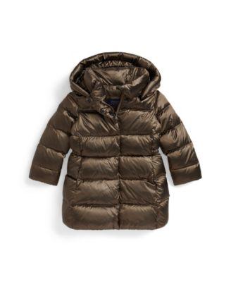 Girls' 2T-6X Insulated Metallic Outerwear Coat by POLO RALPH LAUREN