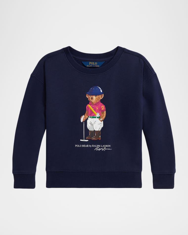 Girl's Polo Bear Fleece Boxy Sweatshirt, Size 2-6X by POLO RALPH LAUREN