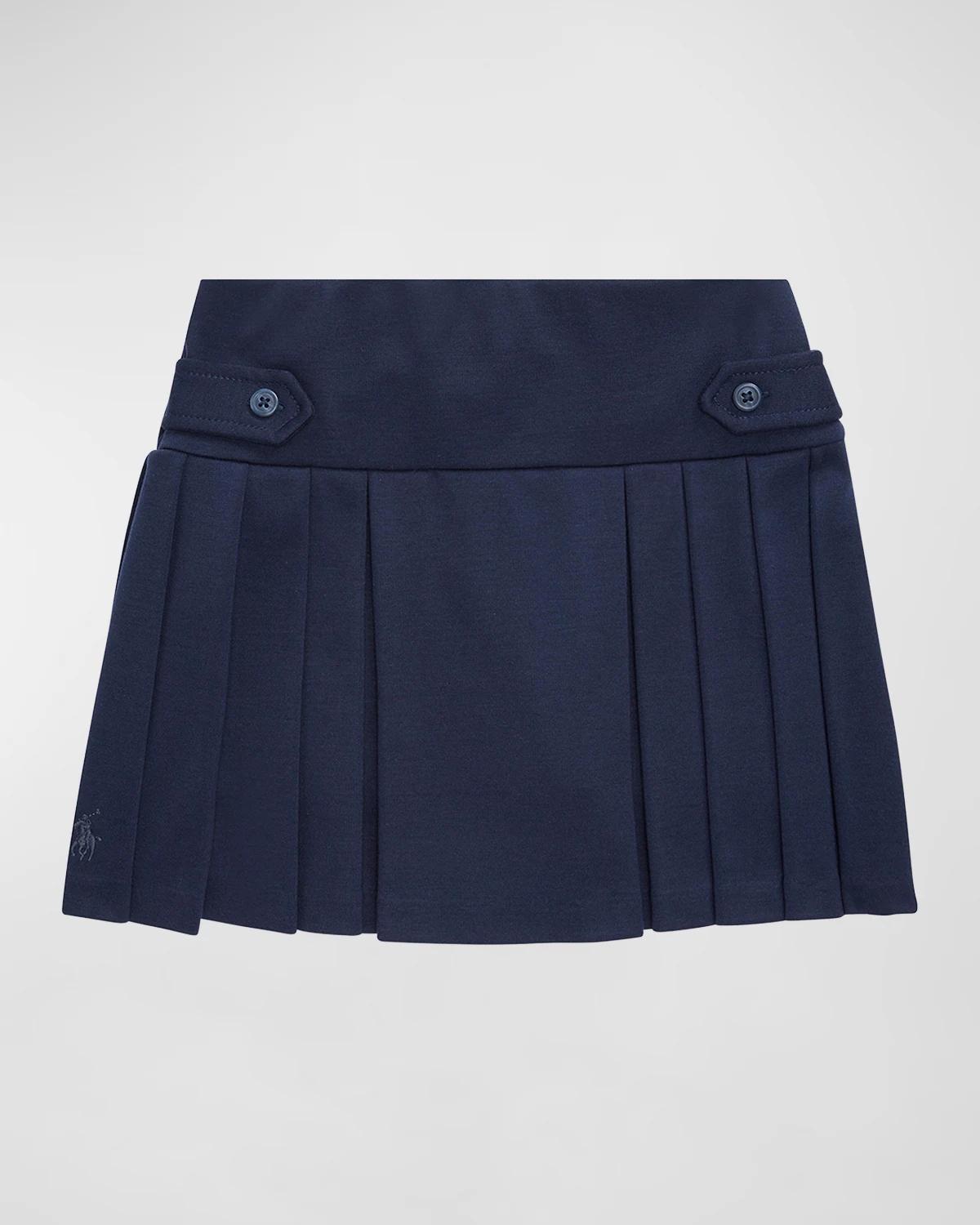 Girl's Ponte Roma Pleated Skirt by POLO RALPH LAUREN