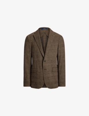 Glen Plaid Single-Breasted Woven Blazer by POLO RALPH LAUREN Glen Plaid Single-Breasted Woven Blazer by POLO RALPH LAUREN