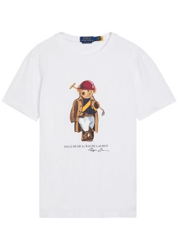 Golf bear-print cotton T-shirt by POLO RALPH LAUREN