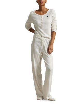 Henley Wide Leg Pajama Set by POLO RALPH LAUREN