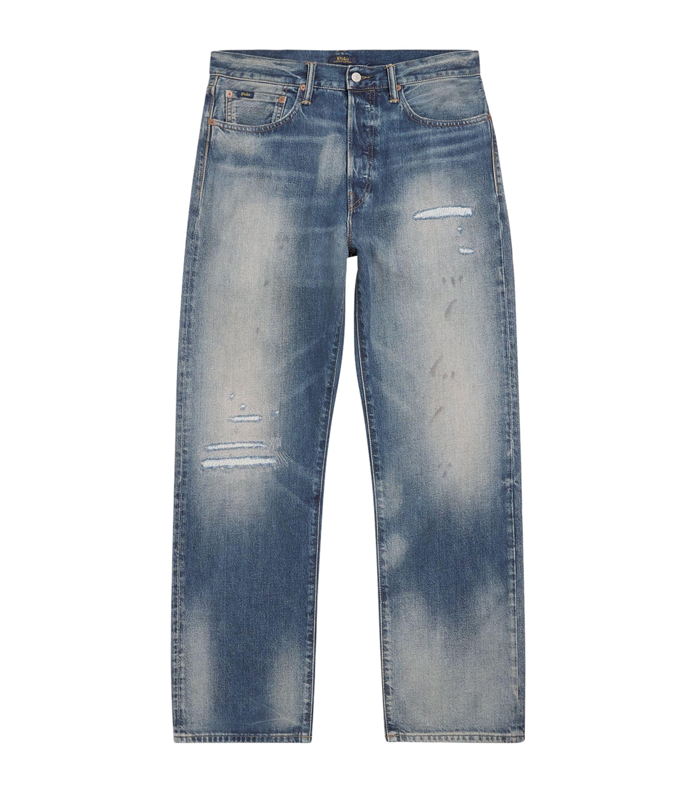 Heritage Straight Distressed Jeans by POLO RALPH LAUREN