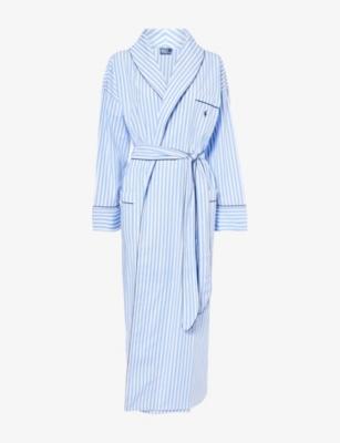 Heritage Stripe Cotton Robe by POLO RALPH LAUREN