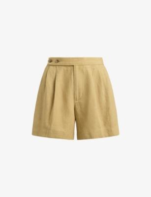 High-Rise Relaxed-Fit Linen Shorts by POLO RALPH LAUREN
