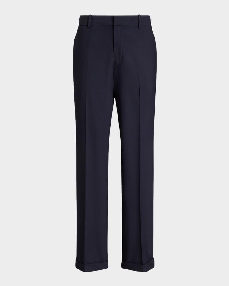 High-Rise Relaxed Straight Pants by POLO RALPH LAUREN