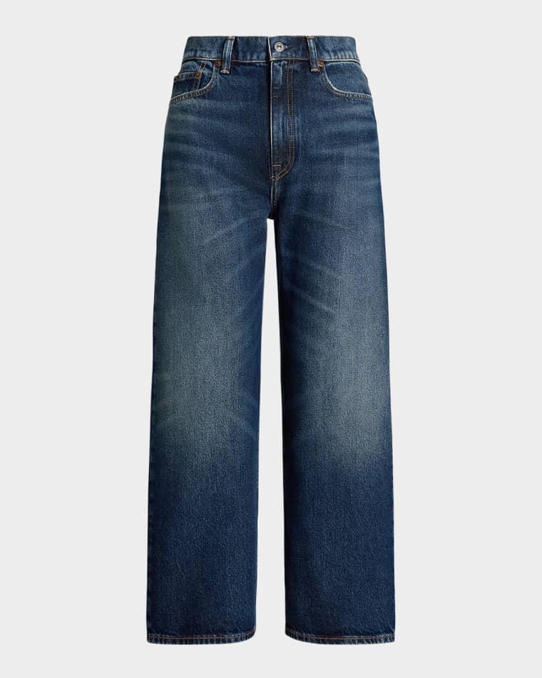 High-Rise Wide-Leg Crop Jeans by POLO RALPH LAUREN