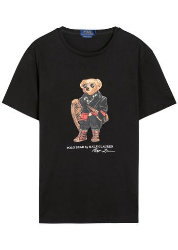 Holiday Bear printed cotton T-shirt by POLO RALPH LAUREN