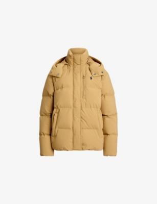 Hooded Logo-Embroidered Down Puffer Jacket by POLO RALPH LAUREN