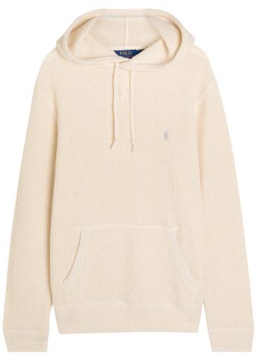 Hooded waffle-knit wool-blend jumper by POLO RALPH LAUREN