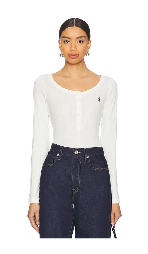 Polo Ralph Lauren Intimates Bodysuit in Ivory by POLO RALPH LAUREN INTIMATES