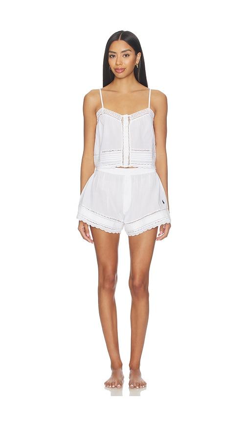 Polo Ralph Lauren Intimates Polo Sleep Cami Short Set in White by POLO RALPH LAUREN INTIMATES