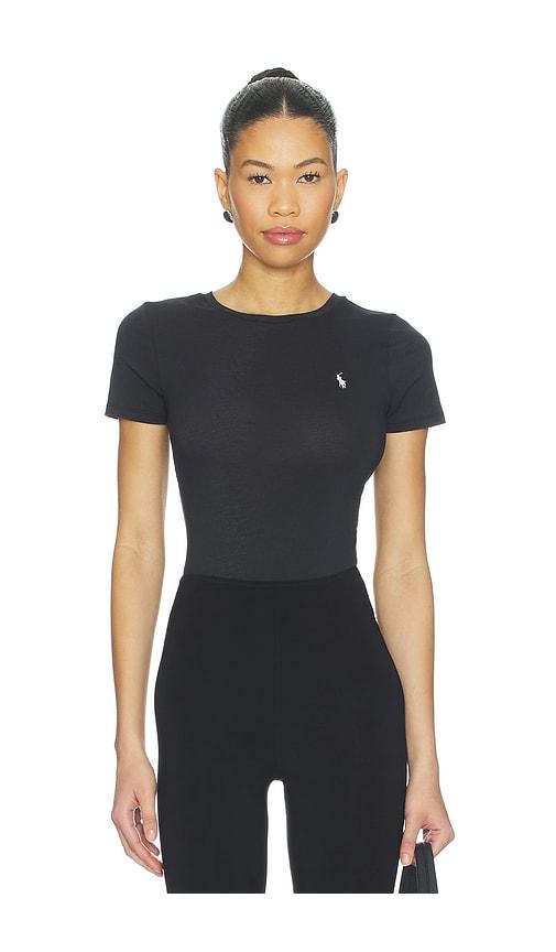 Polo Ralph Lauren Intimates Short Sleeve Bodysuit in Black by POLO RALPH LAUREN INTIMATES