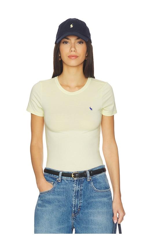 Polo Ralph Lauren Intimates Short Sleeve Bodysuit in Yellow by POLO RALPH LAUREN INTIMATES