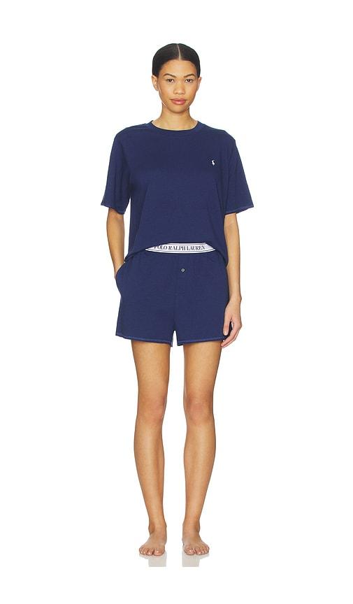 Polo Ralph Lauren Intimates Short Sleeve & Short Set in Navy by POLO RALPH LAUREN INTIMATES
