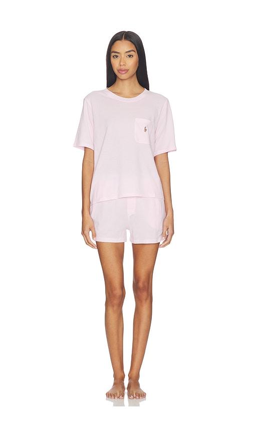 Polo Ralph Lauren Intimates Short Sleeve & Short Set in Pink by POLO RALPH LAUREN INTIMATES