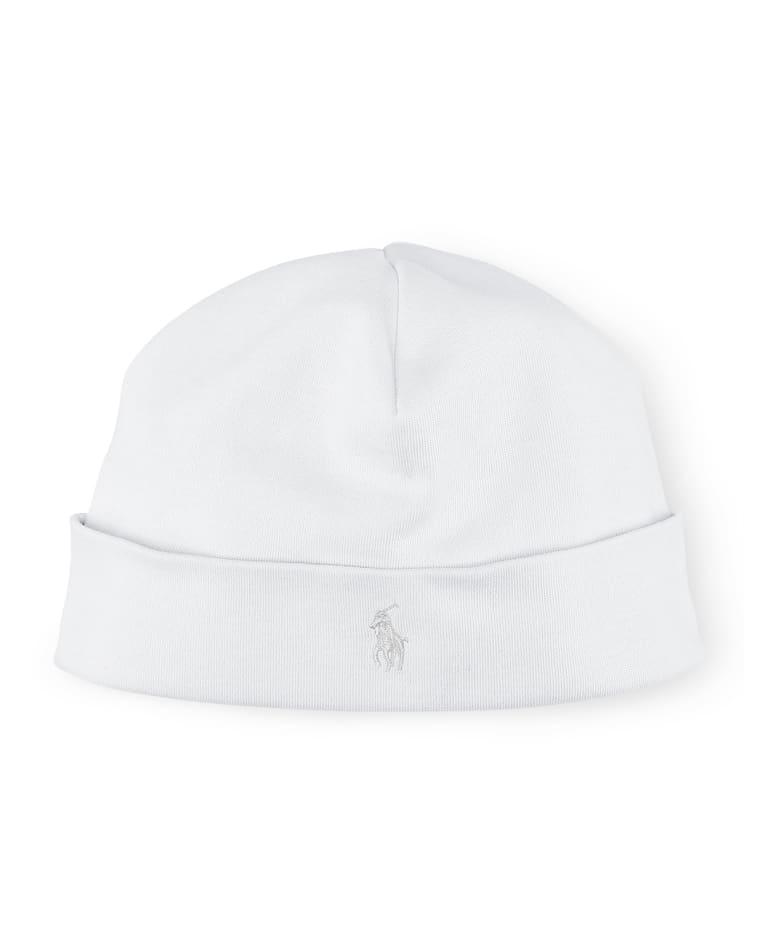 Interlock Cotton Baby Hat by POLO RALPH LAUREN