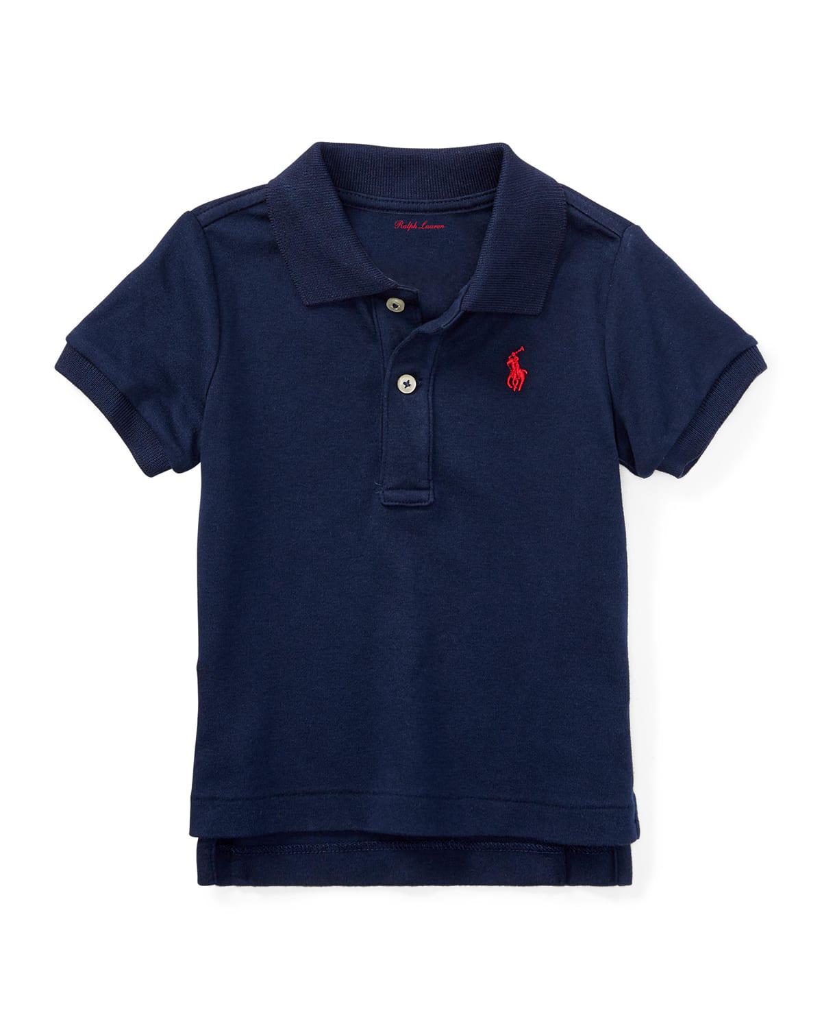 Interlock Polo Knit Shirt, Size 3-24 Months by POLO RALPH LAUREN