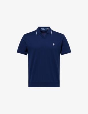 Jonny Logo-Embroidered Regular-Fit Cotton-Jersey Polo Shirt by POLO RALPH LAUREN