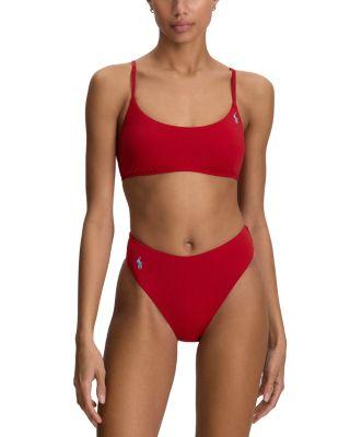 Kennedy Bikini Top & High Leg Bikini Bottom by POLO RALPH LAUREN