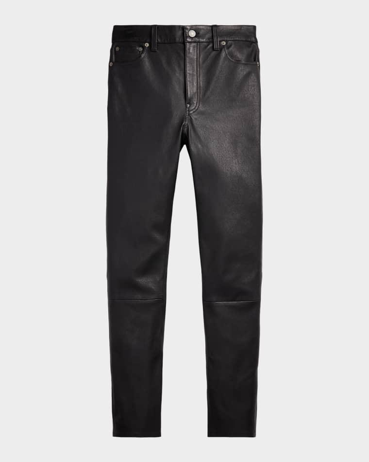 Lambskin 5-Pocket Super-Slim Pants by POLO RALPH LAUREN