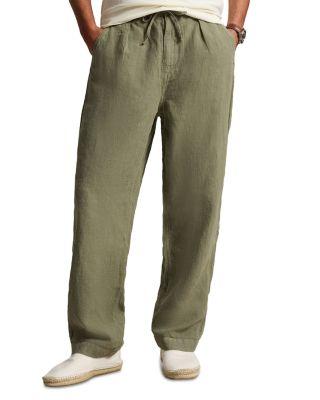 Lateef Relaxed Fit Pleated Linen Pants by POLO RALPH LAUREN