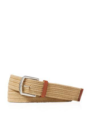 Leather-Trimmed Braided Belt by POLO RALPH LAUREN