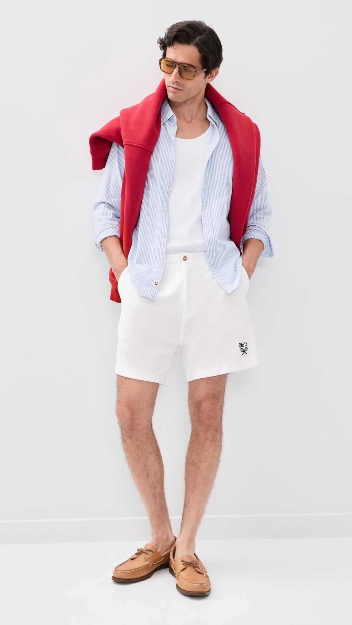 Lightweight Terry Prepster Tennis Logo Shorts 6" by POLO RALPH LAUREN