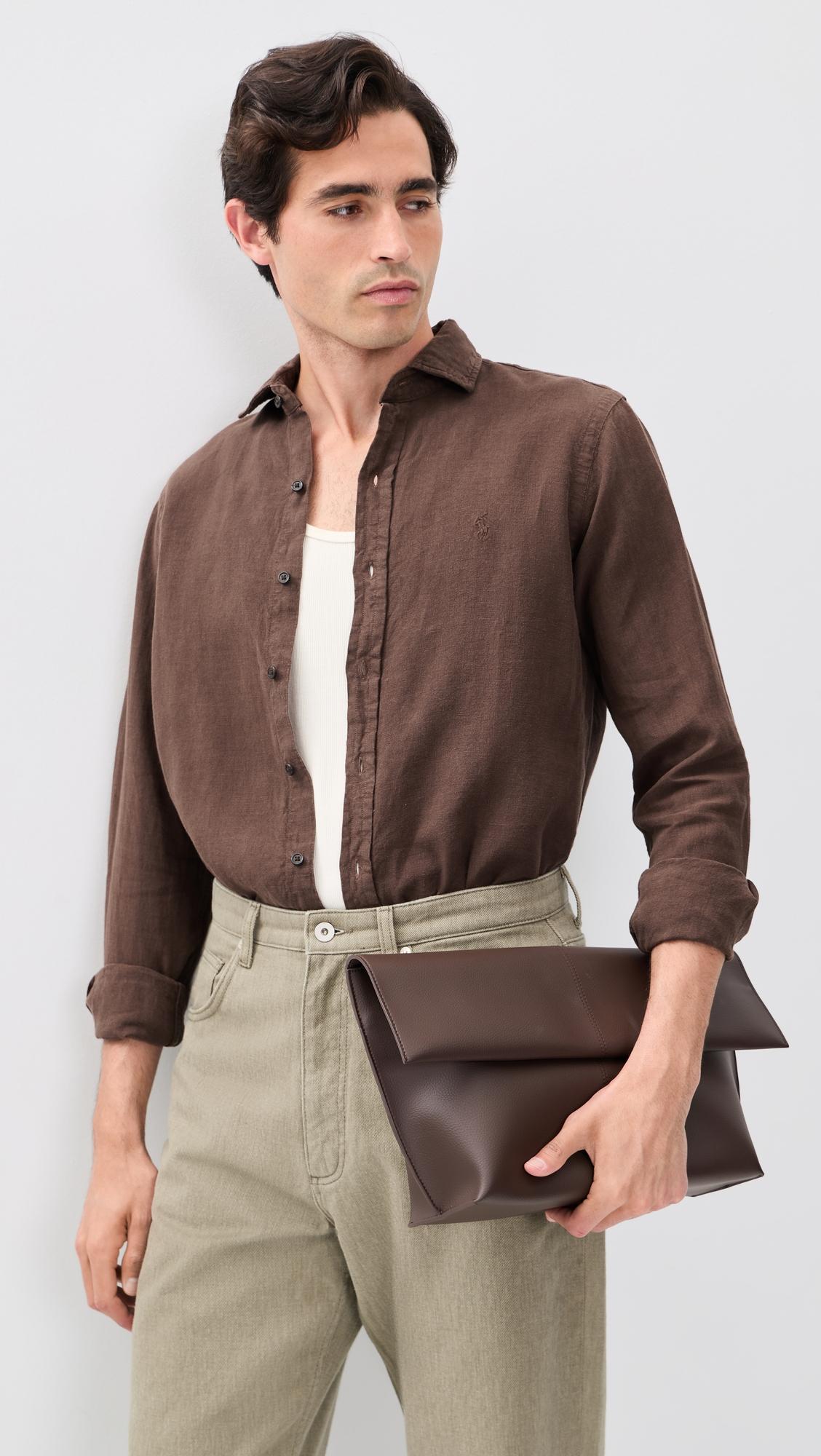 Linen Button Down Shirt by POLO RALPH LAUREN