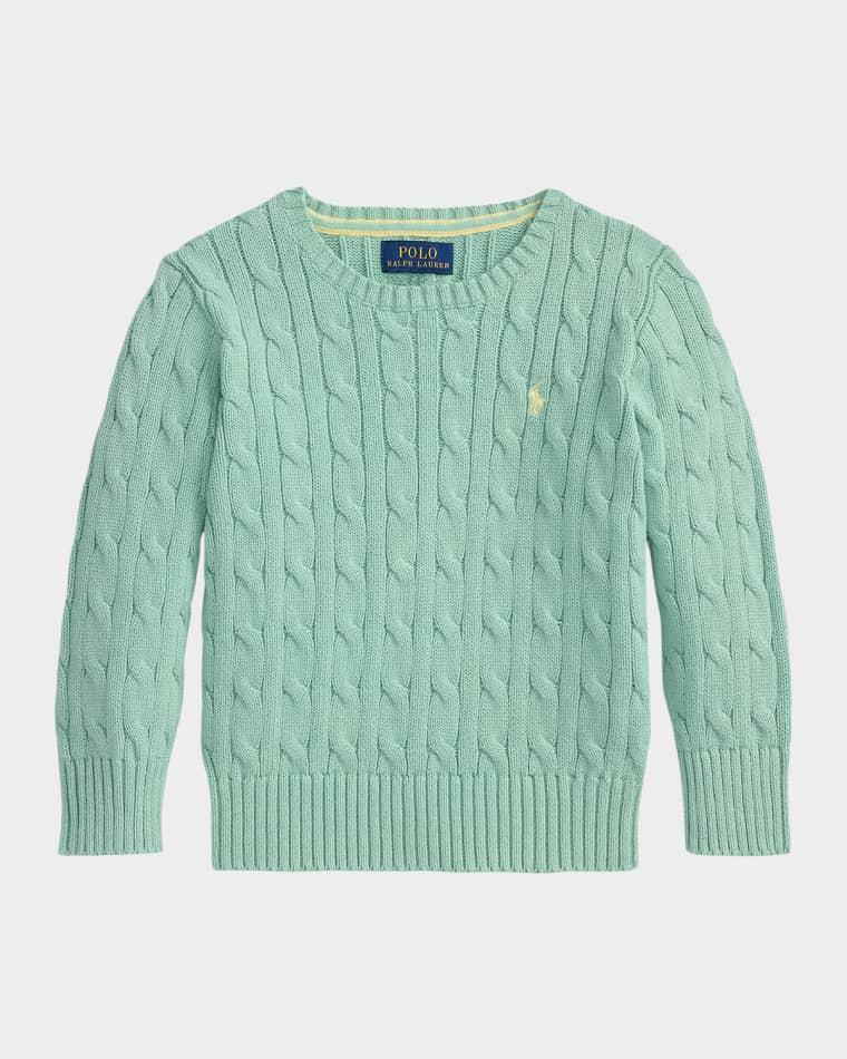 Little Boy's & Boy's Cable-Knit Cotton Sweater by POLO RALPH LAUREN